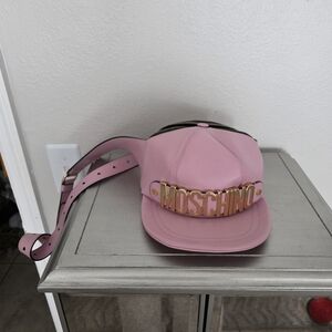 Moschino Pink Women's Baseball Cap Handbag